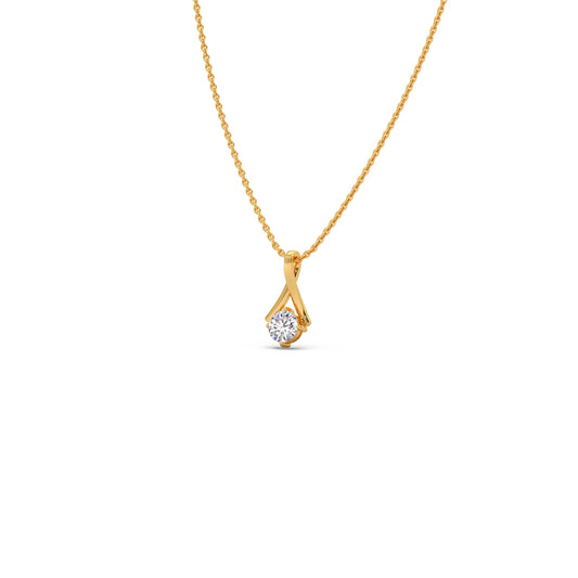 Elegant Round Solitaire Pendant Elegant Round Solitaire Pendant