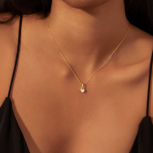 Elegant Round Solitaire Pendant Elegant Round Solitaire Pendant