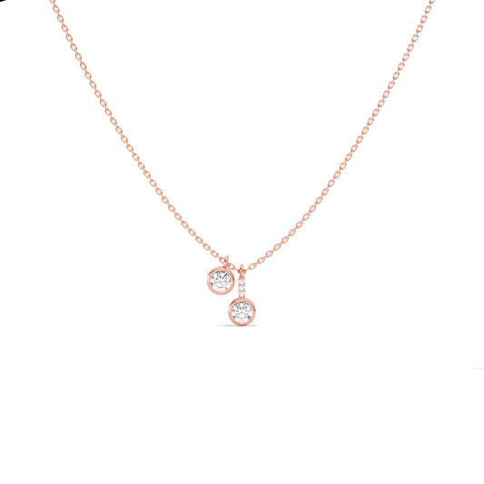 Dangling Round Solitaire Pendant Dangling Round Solitaire Pendant - Rose