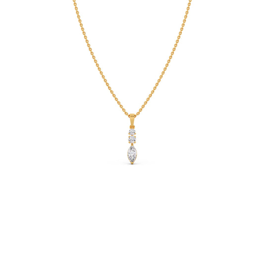 Marquise & Round Trio Pendant Marquise & Round Trio Pendant - Yellow