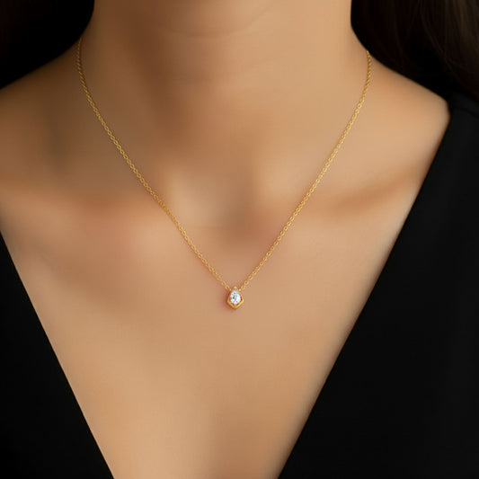 Classic Pear Solitaire Pendant Classic Pear Solitaire Pendant