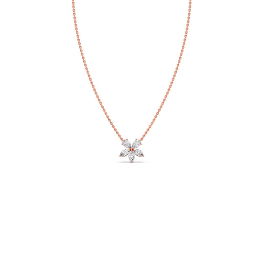 card-product Floral Marquise & Pear Diamond Pendant