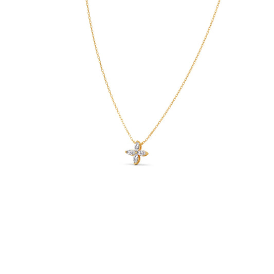 account-offers Four Leaf Marquise Diamond Pendant