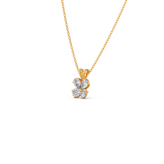 Round & Pear Diamond Butterfly Pendant Round & Pear Diamond Butterfly Pendant