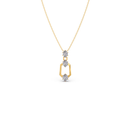 Hexa Trio Diamond Pendant Hexa Trio Diamond Pendant - Yellow