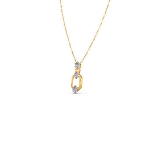 Hexa Trio Diamond Pendant Hexa Trio Diamond Pendant - Yellow