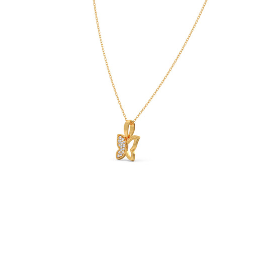 account-offers Half Diamond Butterfly Pendant