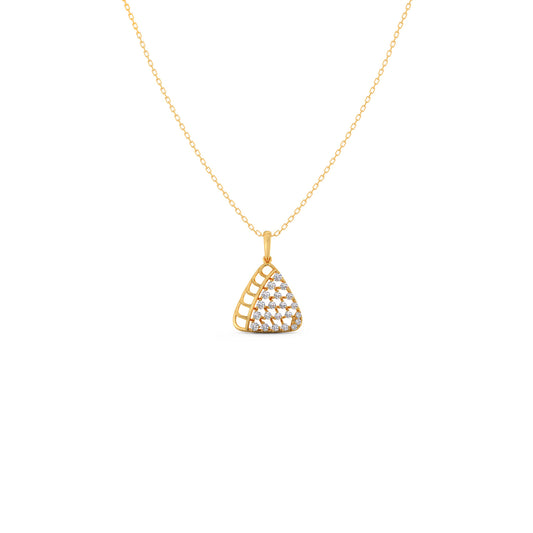 card-product Cluster Round Diamond Triangle Pendant