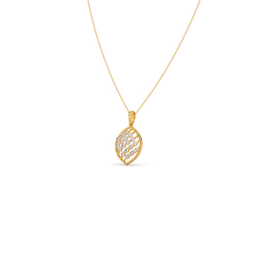 account-offers Round Diamond Leaf Pendant