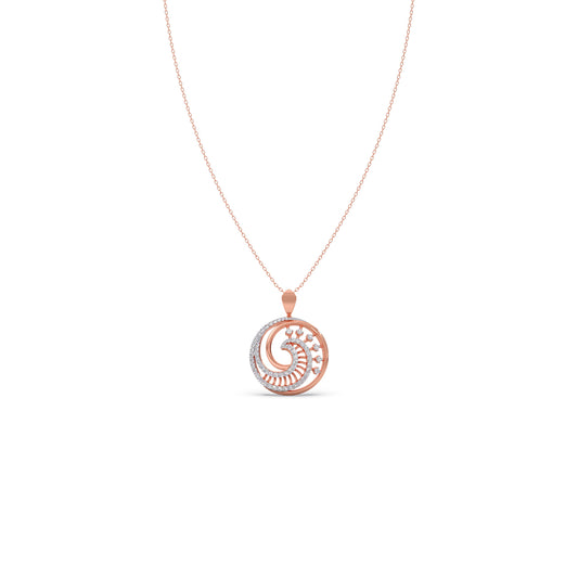Swirelle Diamond Pendant Necklace Swirelle Diamond Pendant Necklace - Rose