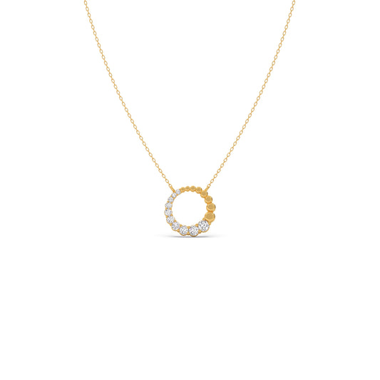 Circle of Grace Diamond Pendant Necklace Circle of Grace Diamond Pendant Necklace - Yellow