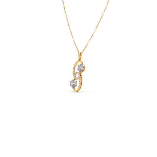 Hexa Solitaire Loop Pendant Hexa Solitaire Loop Pendant