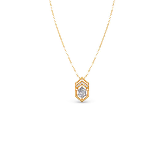 Hexa Elevate Pendant Necklace Hexa Elevate Pendant Necklace - Yellow