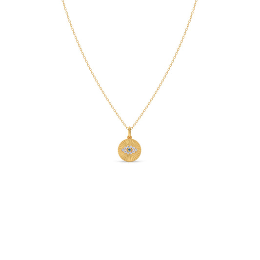 Round Diamond Medallion Pendant Round Diamond Medallion Pendant - Yellow