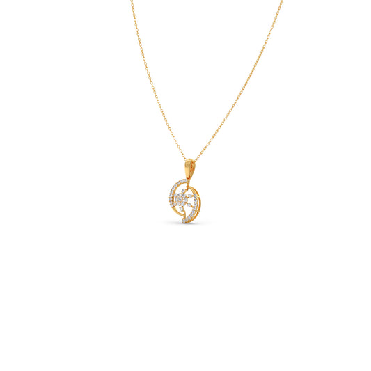 account-offers Solar Arc Diamond Pendant Necklace
