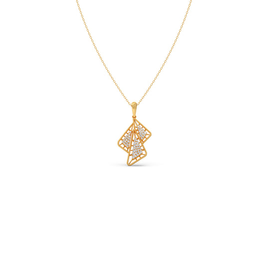 card-product Trio Frame Diamond Pendant Necklace