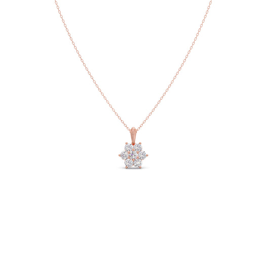 Bloom Cluster Diamond Pendant Bloom Cluster Diamond Pendant - Rose