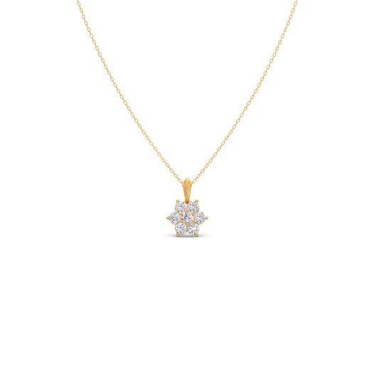 Bloom Cluster Diamond Pendant Bloom Cluster Diamond Pendant - Yellow