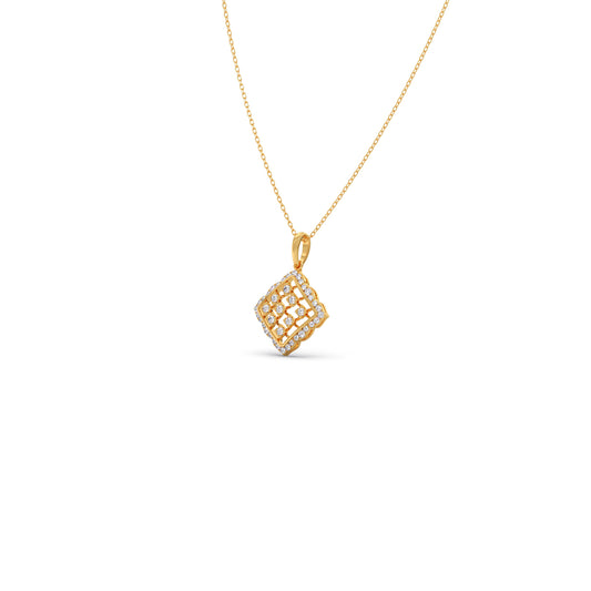 account-offers Geometric Grid Diamond Pendant