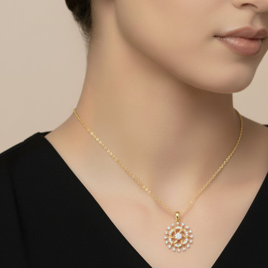 Starlight Swirl Diamond Pendant Necklace Starlight Swirl Diamond Pendant Necklace