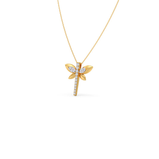 account-offers 0.60 ct Solitaire Marquise Diamond Pendant Necklace