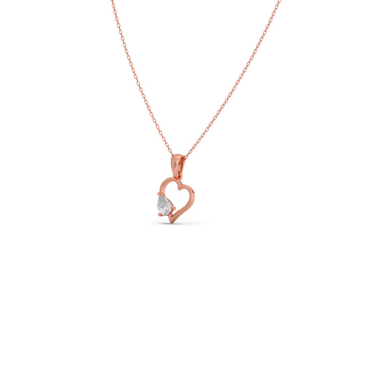 Open Heart Pear Diamond Pendant Open Heart Pear Diamond Pendant