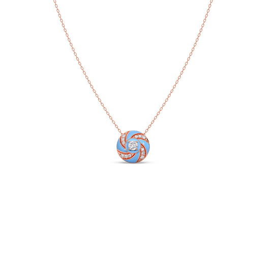 Cotton Candy Swirl Diamond Pendant Cotton Candy Swirl Diamond Pendant - Rose