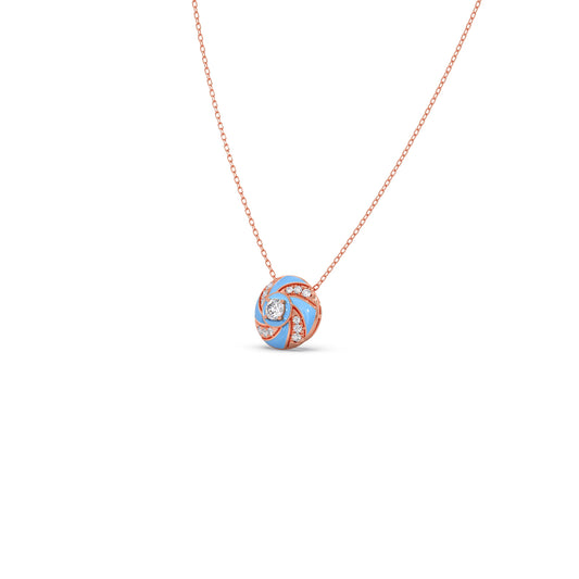 Cotton Candy Swirl Diamond Pendant Cotton Candy Swirl Diamond Pendant - Rose