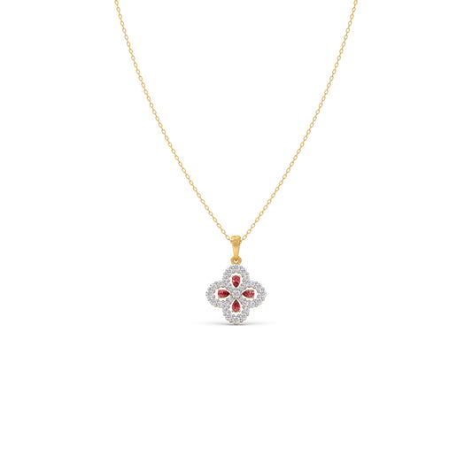 Crimson Clover Diamond Chain Pendant Crimson Clover Diamond Chain Pendant - Yellow