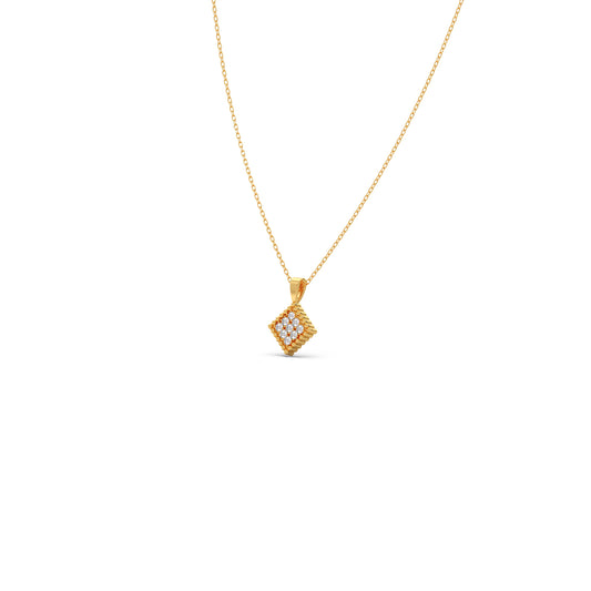 account-offers Square Cluster Diamond Pendant