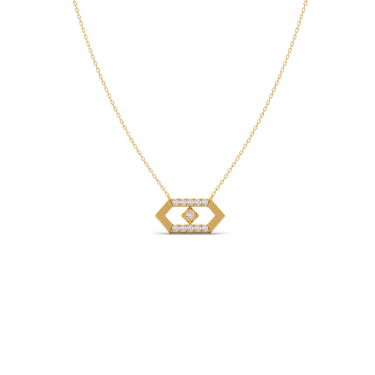Hexora-Moving Diamond Nexus Pendant Hexora-Moving Diamond Nexus Pendant - Yellow