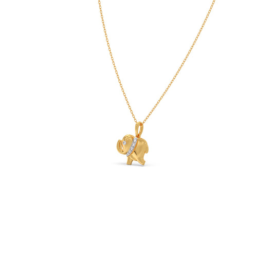 The Hasti Diamond Kids Pendant With Chain The Hasti Diamond Kids Pendant With Chain - Yellow