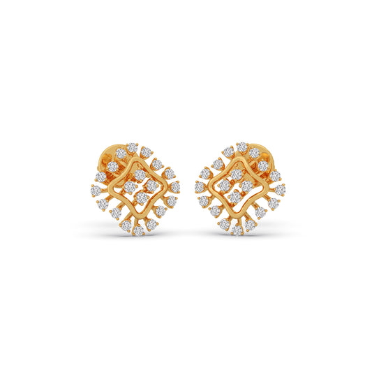Golden Ray Kite Diamond Stud Earrings Golden Ray Kite Diamond Stud Earrings - Yellow