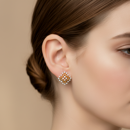 Golden Ray Kite Diamond Stud Earrings Golden Ray Kite Diamond Stud Earrings - MQ