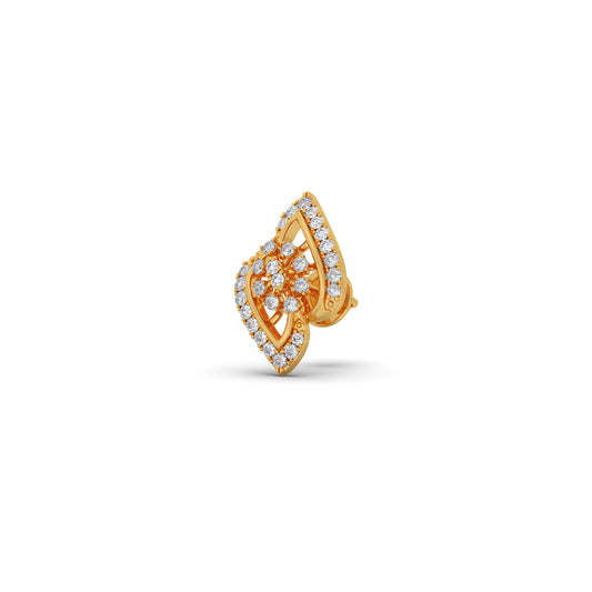 Floral Mirage Diamond Stud Earrings Floral Mirage Diamond Stud Earrings - Yellow
