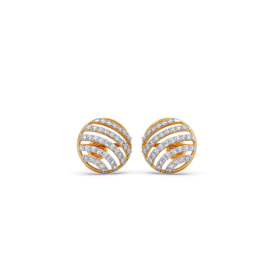 Stellar Orbit Diamond Stud Earrings Stellar Orbit Diamond Stud Earrings - Yellow