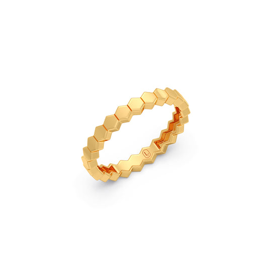Hex link Gold Band Hex link Gold Band - Yellow