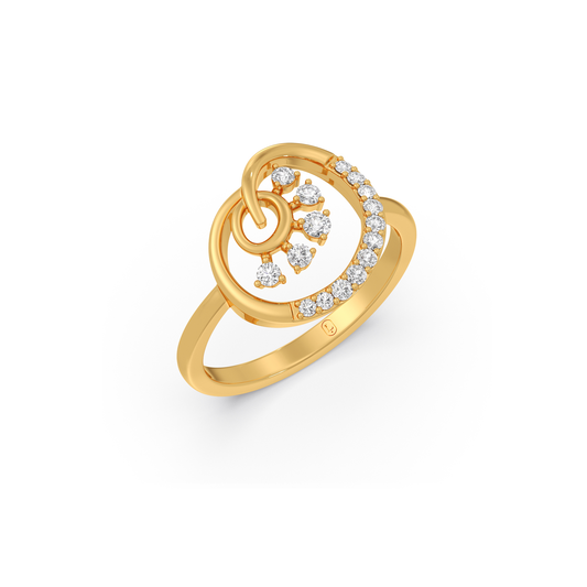 Glowing Swirl Diamond Ring Glowing Swirl Diamond Ring - Yellow