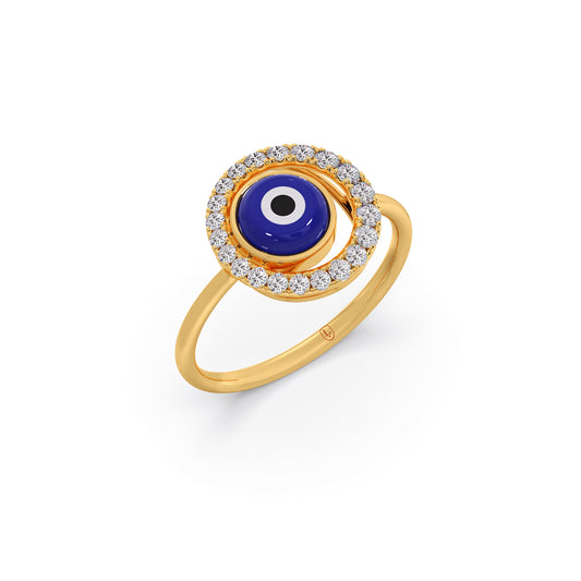 Evil Eye Diamond Ring Evil Eye Diamond Ring - Yellow