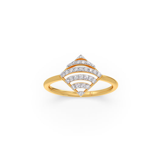 Aura Stripes Diamond Ring Aura Stripes Diamond Ring - Yellow