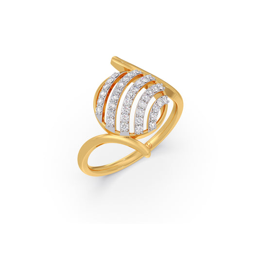 Celestia Wave Diamond Ring Celestia Wave Diamond Ring - Yellow