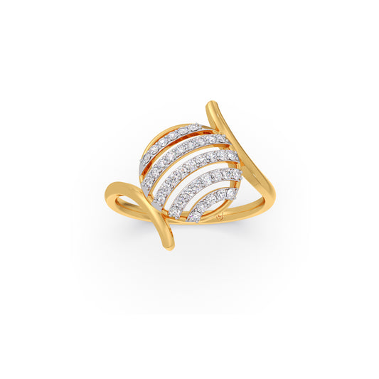 Celestia Wave Diamond Ring Celestia Wave Diamond Ring - Yellow
