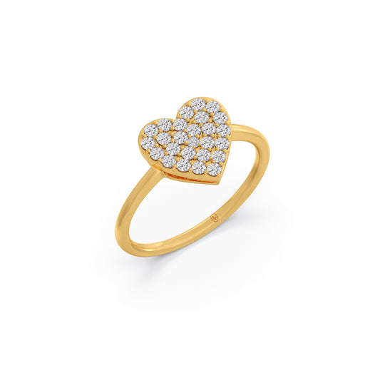 Endless Affection Diamond Heart Ring Endless Affection Diamond Heart Ring - Yellow