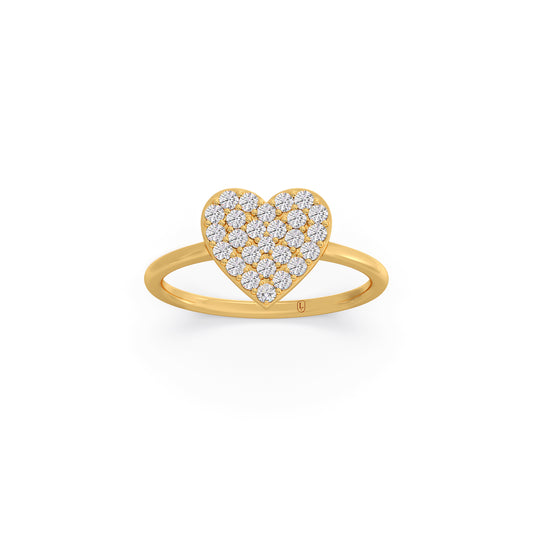 Endless Affection Diamond Heart Ring Endless Affection Diamond Heart Ring - Yellow