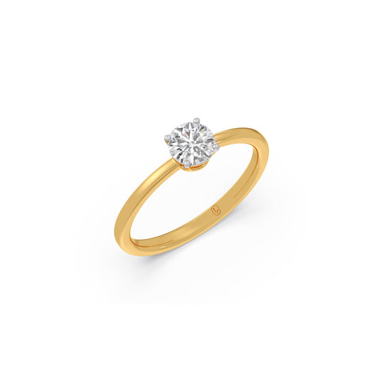 Pristine Round Solitaire Ring Pristine Round Solitaire Ring - Yellow