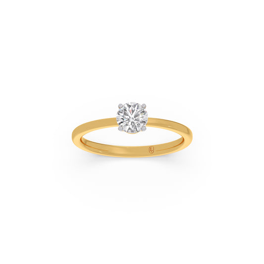 Pristine Round Solitaire Ring Pristine Round Solitaire Ring - Yellow