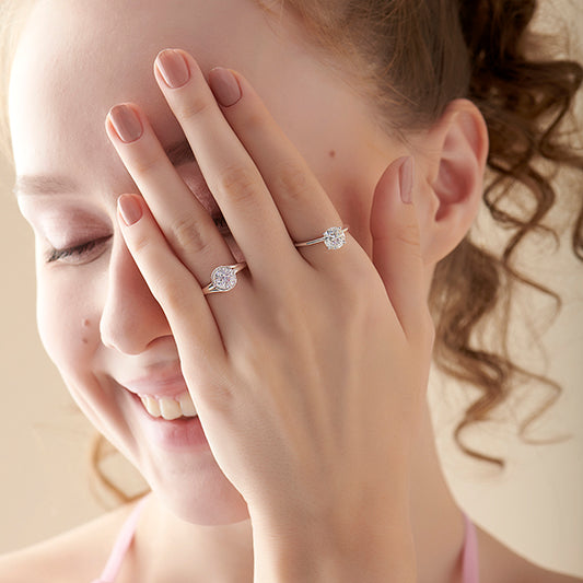 1.30 ct Solitaire Round Cut Spiral Setting Ring 1.30 ct Solitaire Round Cut Spiral Setting Ring - MQ