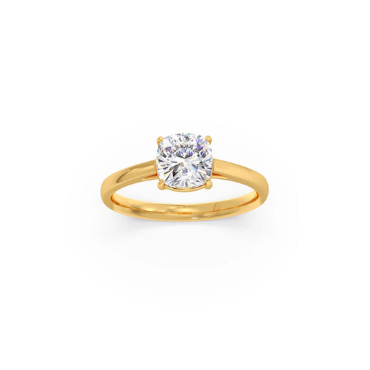 1.3 ct Solitaire Cushion Shape Diamond Engagement Ring 1.3 ct Solitaire Cushion Shape Diamond Engagement Ring - Yellow