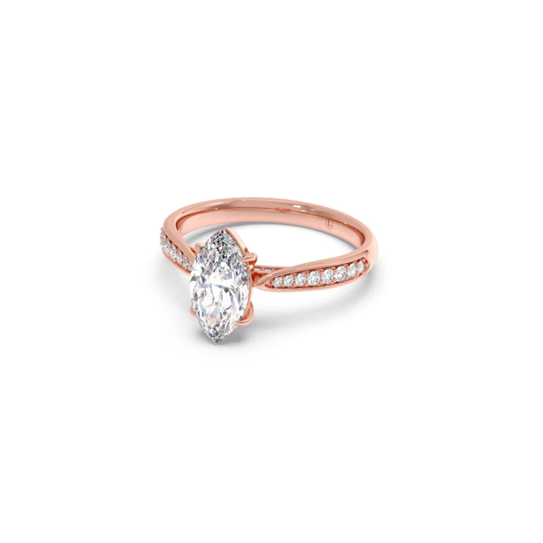 1.45 Cts Marquise Cut Diamond Engagement Ring