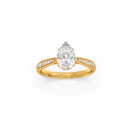 1.45 Cts Pear Cut Diamond Engagement Ring 1.45 Cts Pear Cut Diamond Engagement Ring